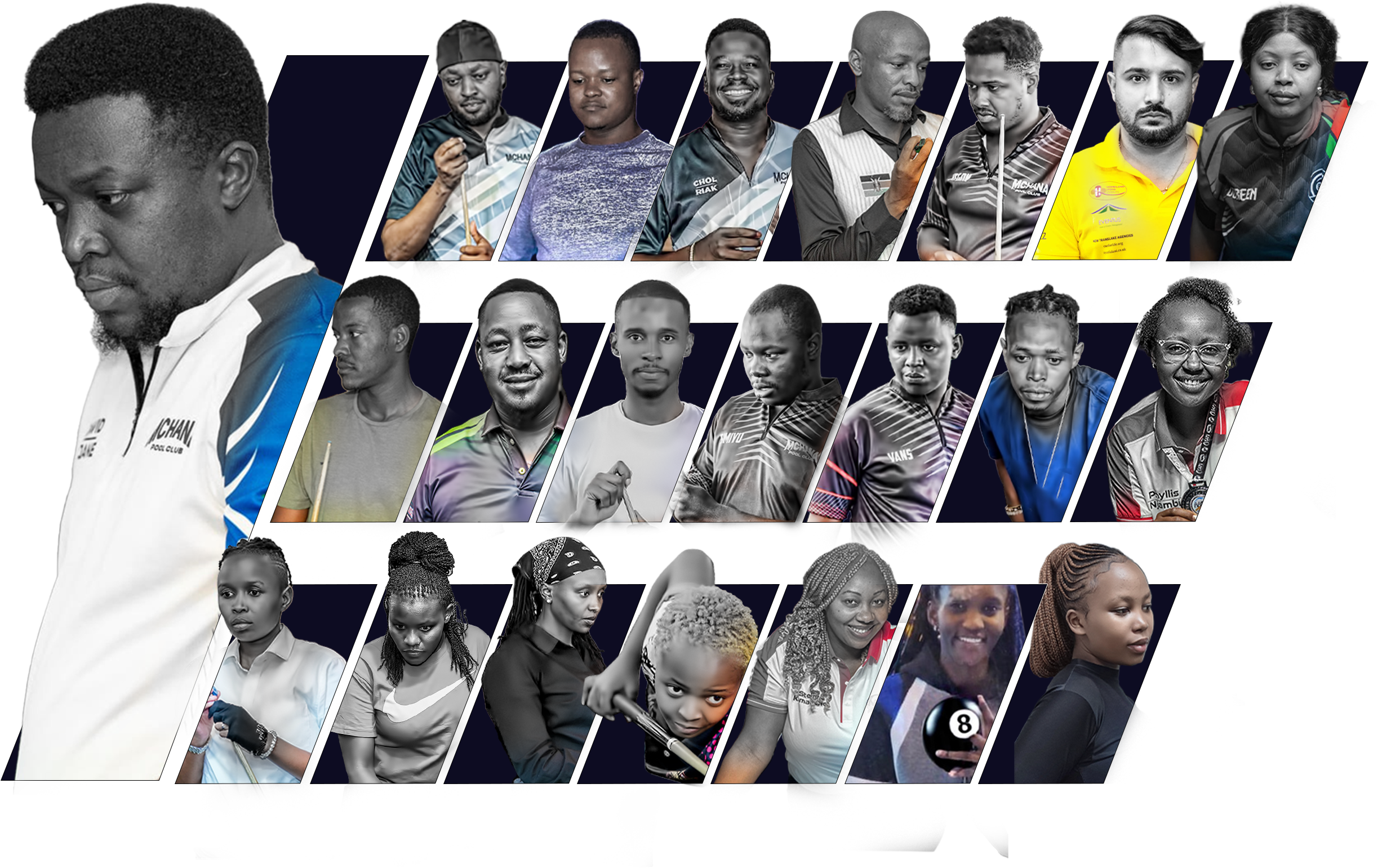 Cuevolution players from clubs across Kenya's pool circuit