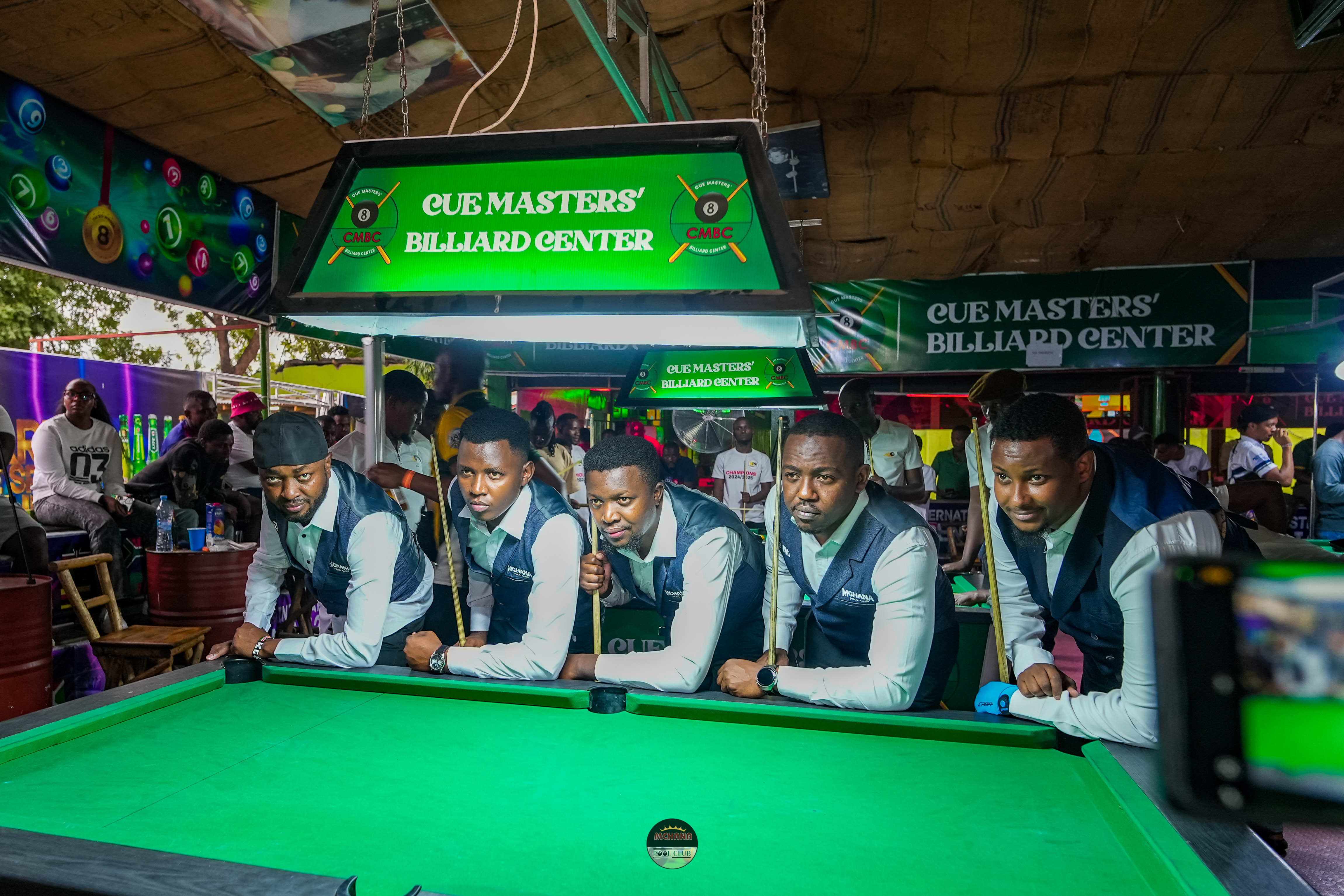 Players competing at a Cuevolution match